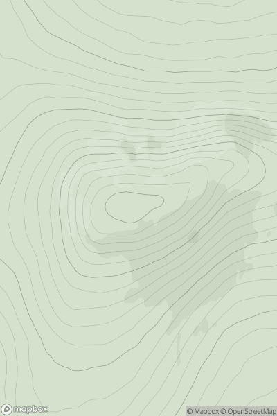 Thumbnail image for Sgor Mor [Cairngorms] showing contour plot for surrounding peak